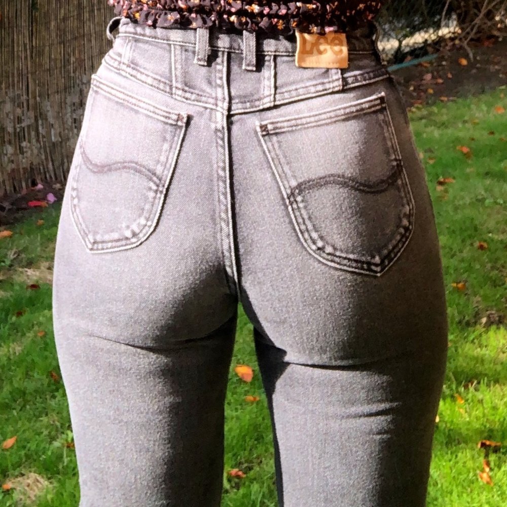 Vintage Lee High Waisted Cropped Jeans